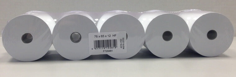 50 Kassenrollen 76x65x12, 40 m