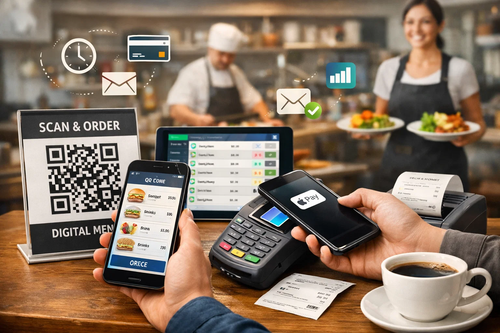 Bestellungen via QR Code & Self Service Tech