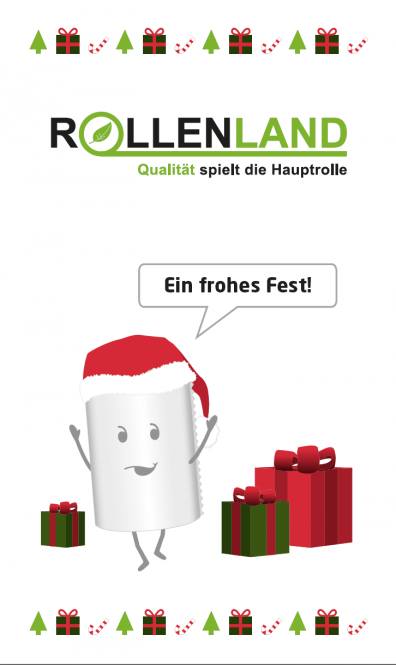 20 Thermorollen 80x80x12, 80 m ohne Phenol (BPA,BPC,BPS) - Weihnachtsmotiv