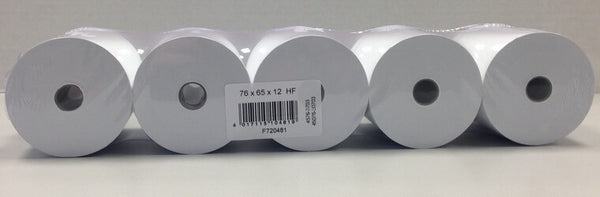 50 Kassenrollen 76x65x12, 40 m