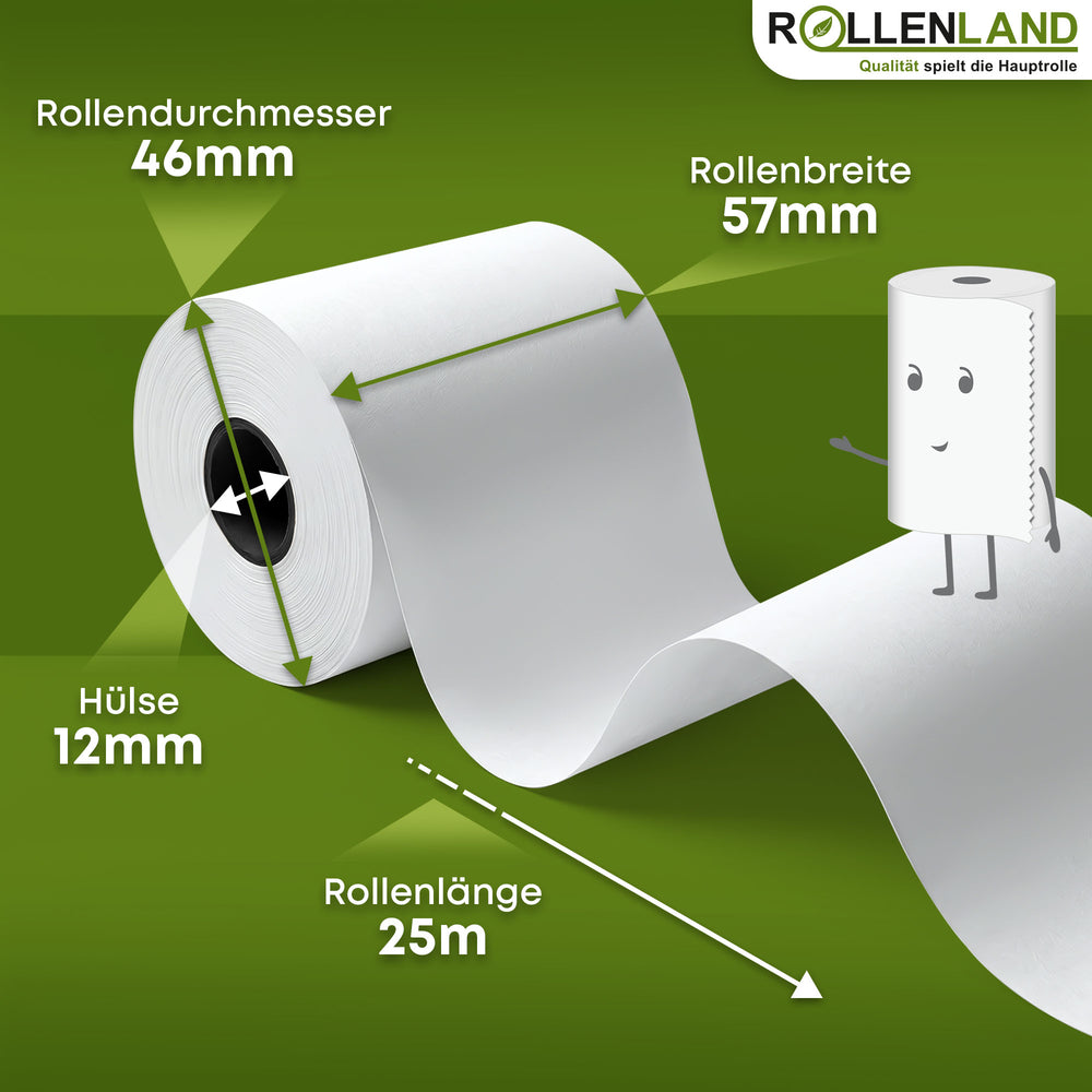 20 EC-Rollen 57x46x12, 25 m, ohne BPA mit VERIFONE-Aufdr.