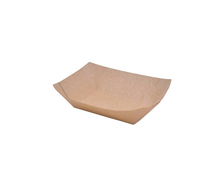 G2N Foodtray – Snackschale aus Karton, kraftbraun, PE beschichtet, fettresistent