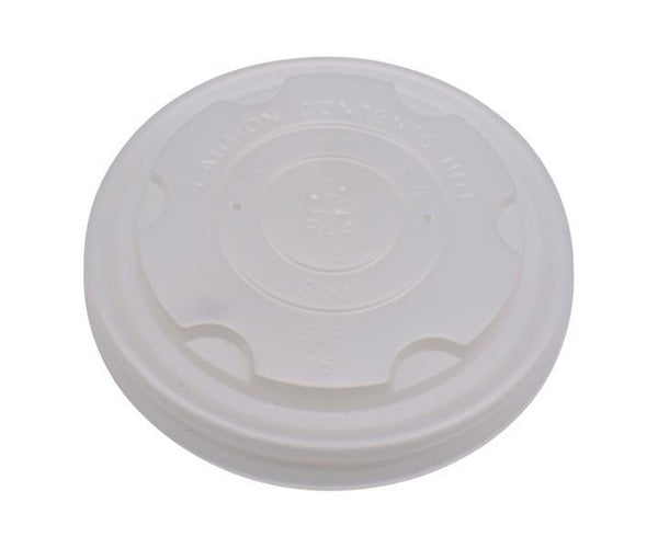 1000x CPLA-Flachdeckel weiß – passend für Deli-Soup Container