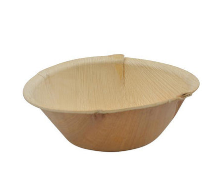 100x Palmblatt Suppenschale rund Ø 155 x 50 mm – natürlich & kompostierbar