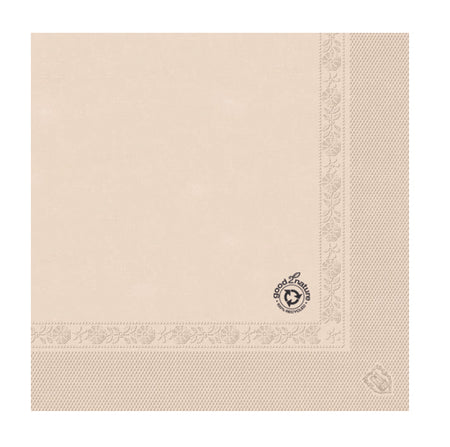 Eco Serviette – 2-lagig, 1/4 Falz, naturbraun, 100% Recyclingmaterial