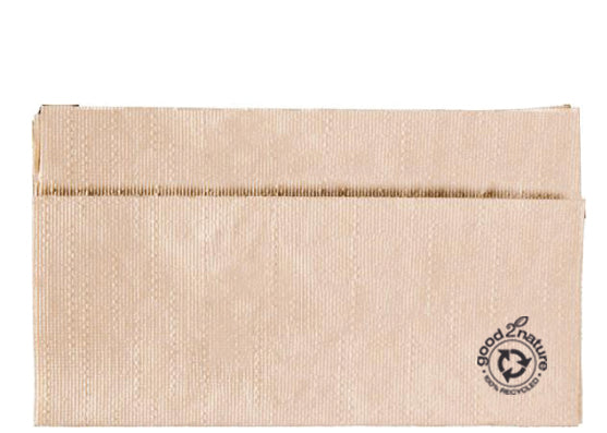 4000x G2N Eco Spenderserviette 33 x 33 cm – 1-lagig, naturbraun, 100% Recyclingmaterial