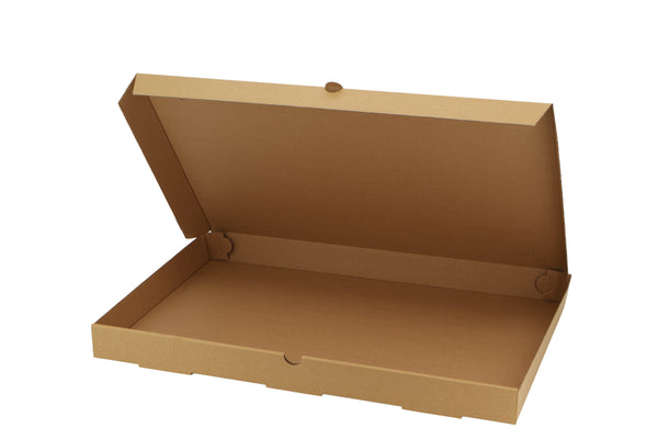 50x G2N Pizzakarton Family extragroß – stabiler Karton, kraftbraun, aus Mikrowellenpappe, FSC®-zertifiziert