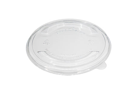 300x rPET-Deckel rund, transparent – passend für Salatschalen Ø 150 mm