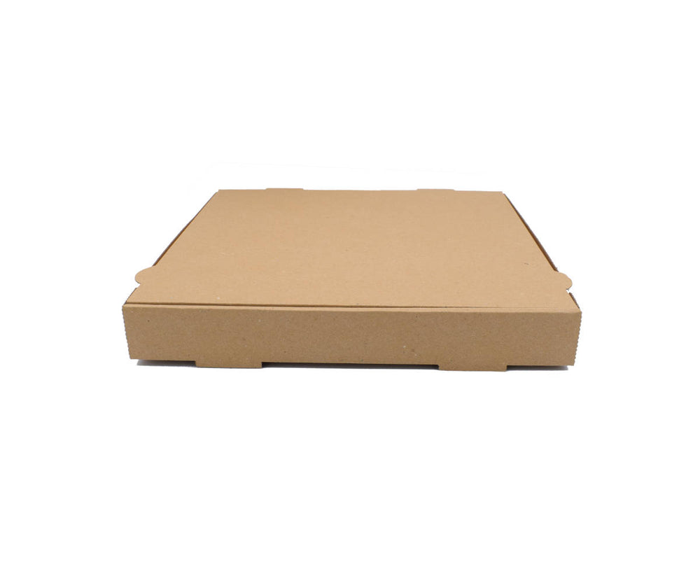 100x G2N Pizzakarton – stabiler Karton, kraftbraun, aus Mikrowellenpappe, FSC®-zertifiziert