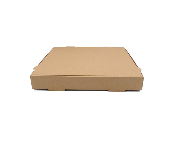 100x G2N Pizzakarton – stabiler Karton, kraftbraun, aus Mikrowellenpappe, FSC®-zertifiziert