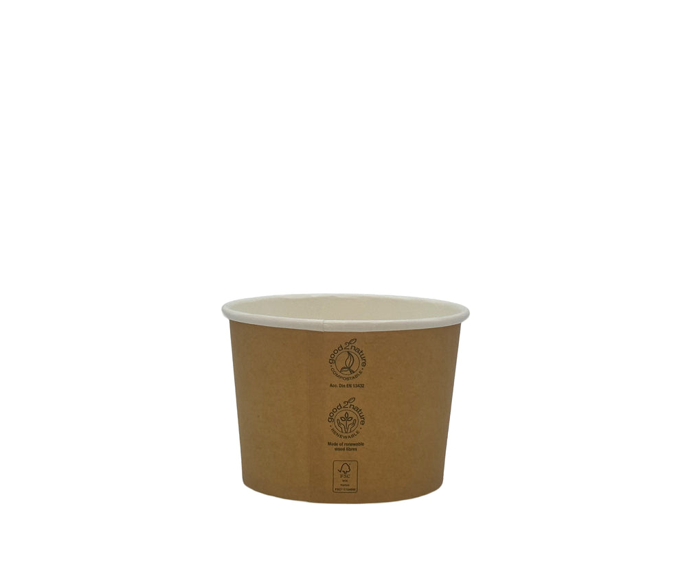 500x G2N Deli-Soup Container – Suppenbecher aus Karton mit PLA-Beschichtung, FSC®-zertifiziert
