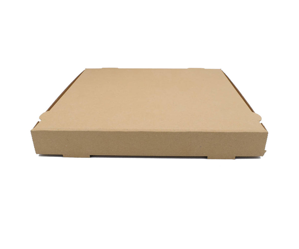 100x G2N Pizzakarton – stabiler Karton, kraftbraun, aus Mikrowellenpappe, FSC®-zertifiziert