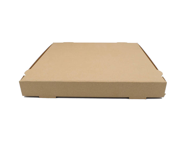 100x G2N Pizzakarton – stabiler Karton, kraftbraun, aus Mikrowellenpappe, FSC®-zertifiziert
