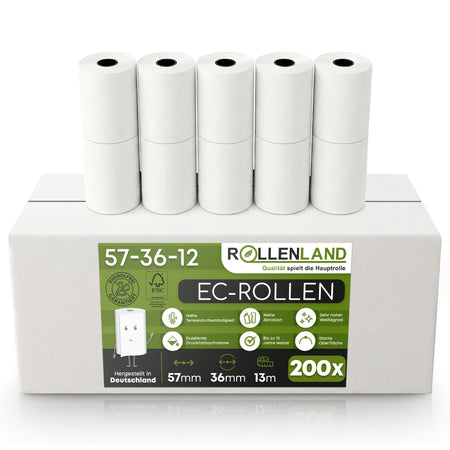 200 EC-Rollen 57x36x12, 13 m, ohne Bisphenol-A (BPA)