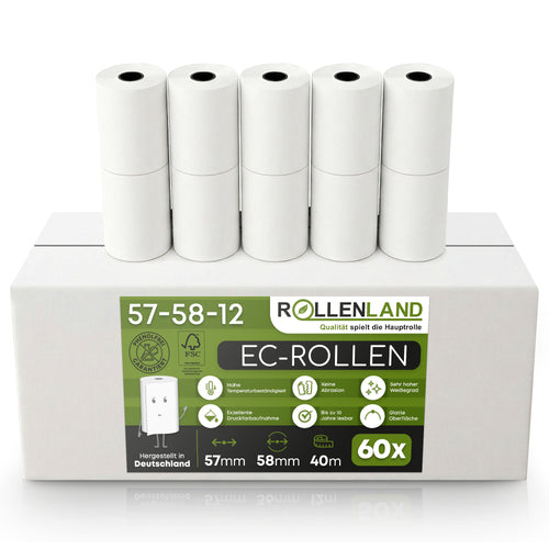 Karton mit 60 EC-Rollen 57x58x12, 40 m, ohne Bisphenol-A (BPA)